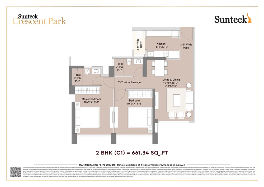 Sunteck Crescent Park Floor Image