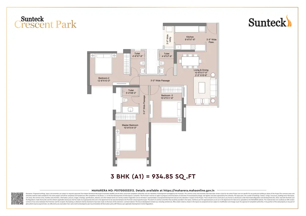 Sunteck Crescent Park Floor Image