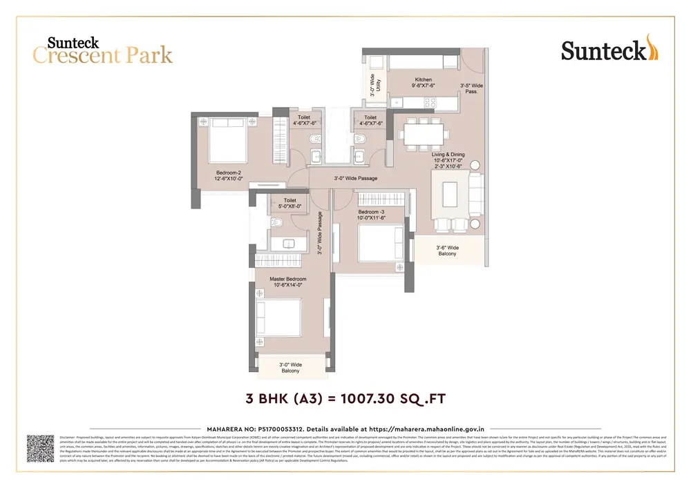 Sunteck Crescent Park Floor Image