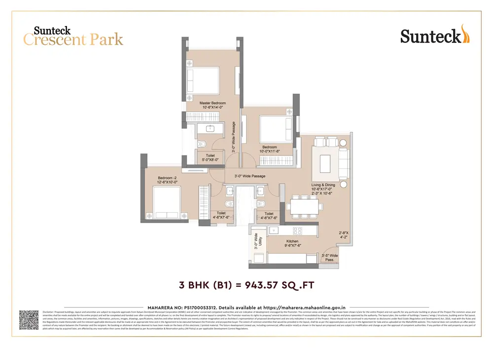 Sunteck Crescent Park Floor Image