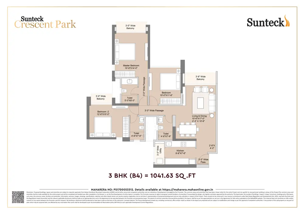 Sunteck Crescent Park Floor Image