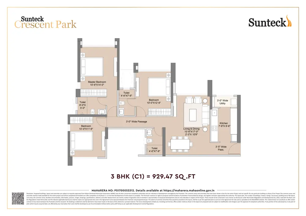 Sunteck Crescent Park Floor Image