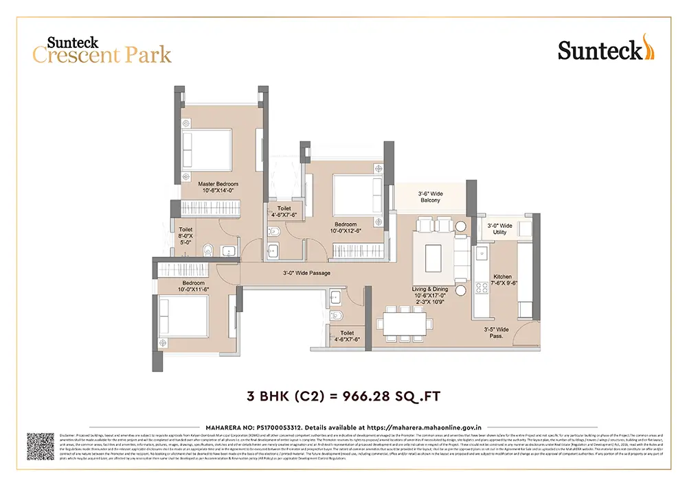 Sunteck Crescent Park Floor Image