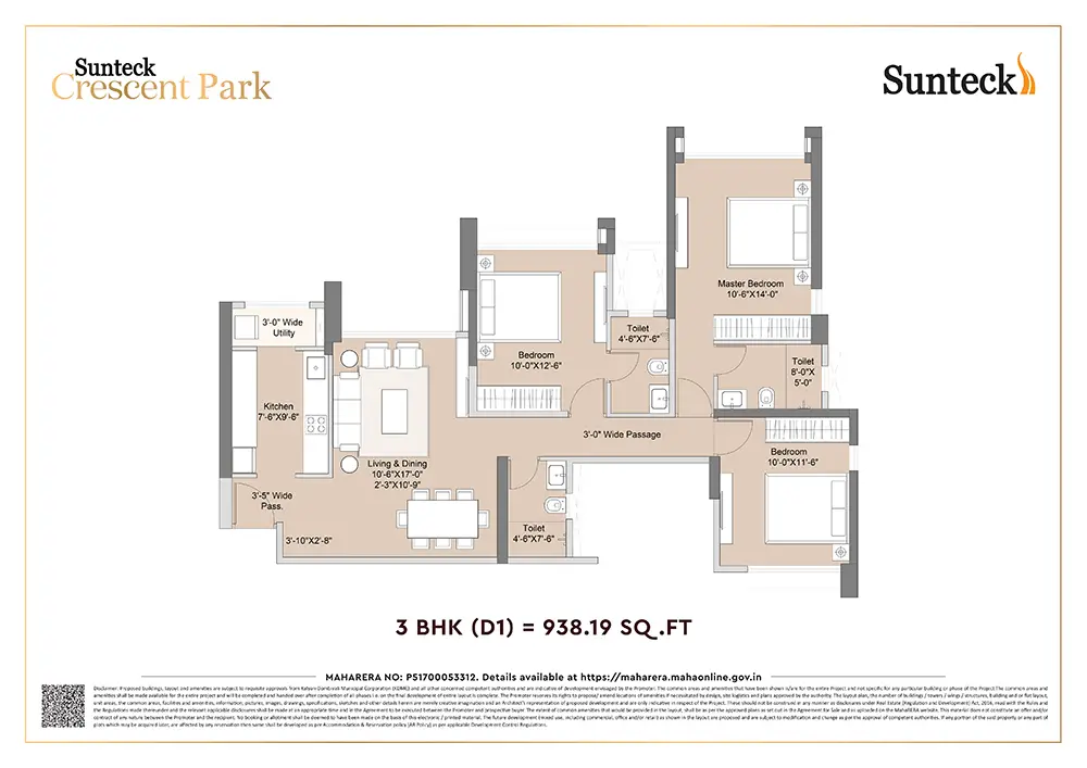 Sunteck Crescent Park Floor Image