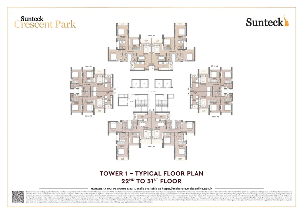 Sunteck Crescent Park Floor Image