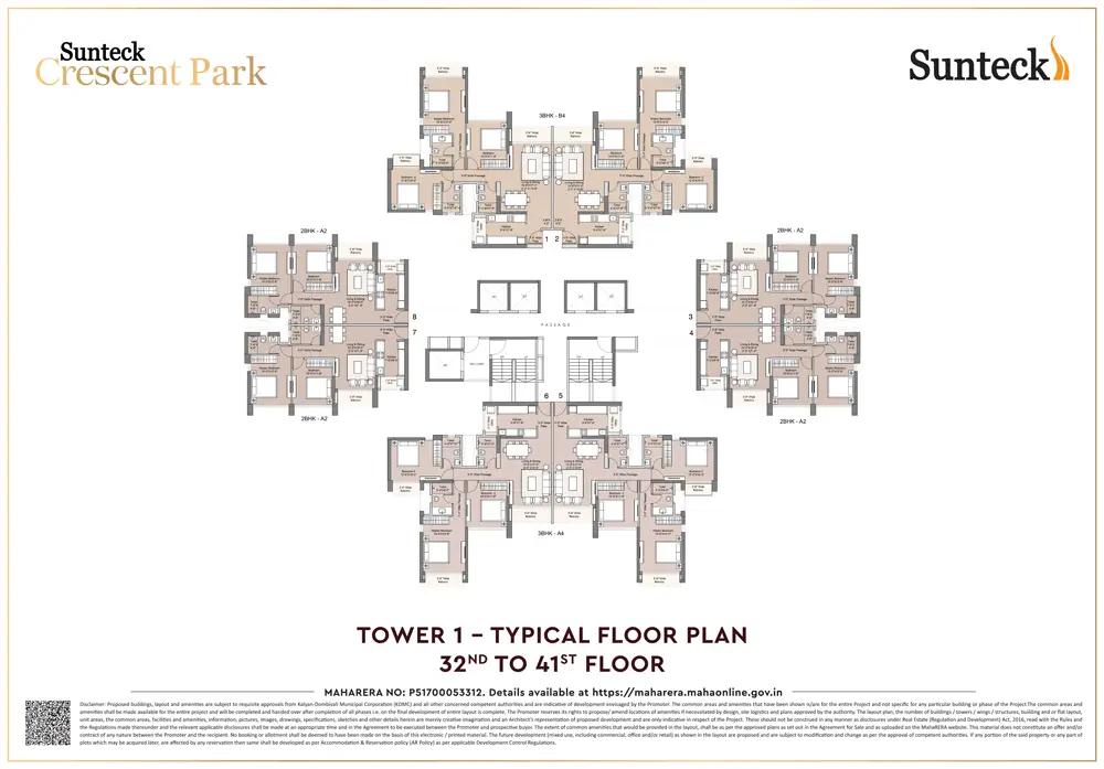 Sunteck Crescent Park Floor Image