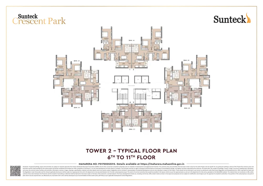 Sunteck Crescent Park Floor Image