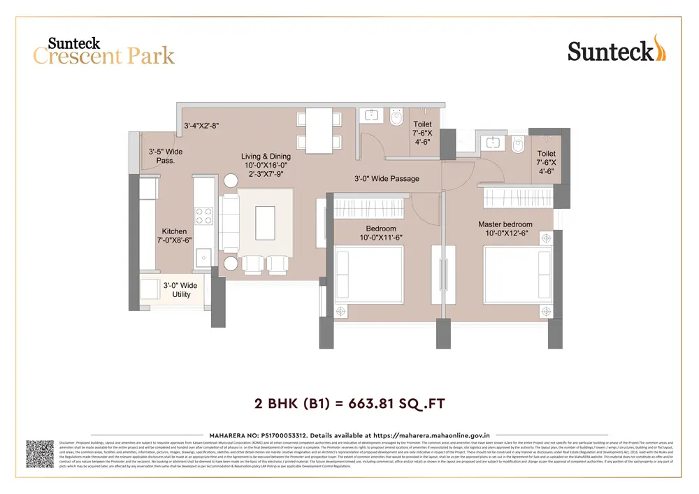 Sunteck Crescent Park Floor Image